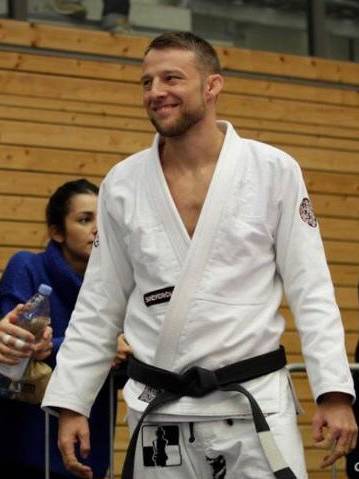 BJJ Blackbelt Markus Schmidt bei einem Wettkampf